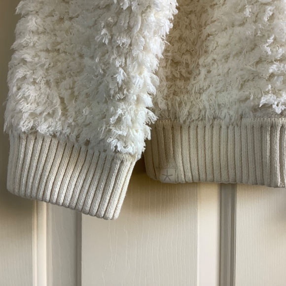 Barefoot Dreams CozyChic Fringe Loop Jacket Cream SZ XL - Picture 8 of 16